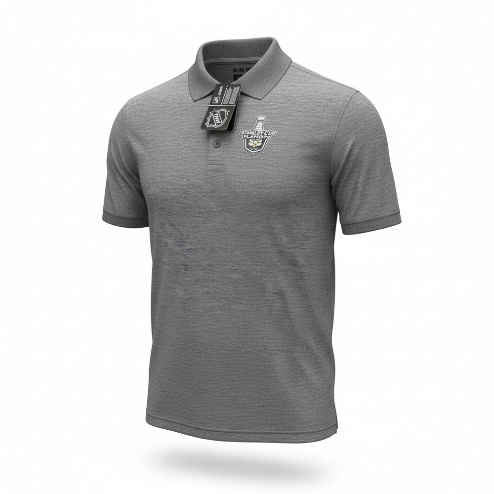 NEW! Men's 2018 Pittsburgh Penguins Stanley Cup Playoffs Performance Polo Large